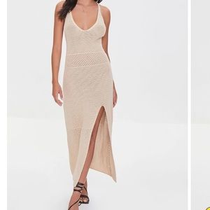 Crochet Slit Dress